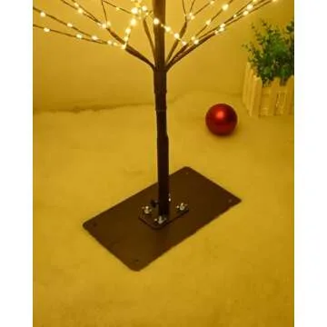 Leruckdite Birch Tree Light 7 Feet 736L LED Artificial Tree Christmas Decorations Lighted Tree for Home Party Festival and Outdoor Use Warm White