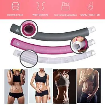 ANATYU Weighted Hula Hoop for Enhanced Fitness Exercises