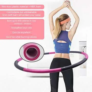 ANATYU Weighted Hula Hoop for Enhanced Fitness Exercises