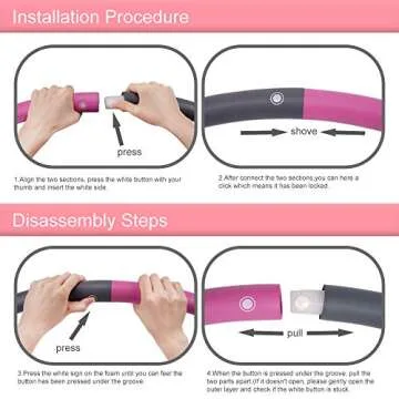 ANATYU Weighted Hula Hoop for Enhanced Fitness Exercises