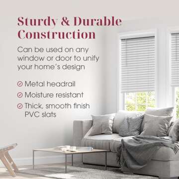 ARLO BLINDS Faux Wood Blinds with Crown Valance - 22" Width x 60" Height, White, Cordless Window Blinds & Shades - Blinds for Indoor Windows, 2" Faux Wooden Blinds for Home, Window Shades