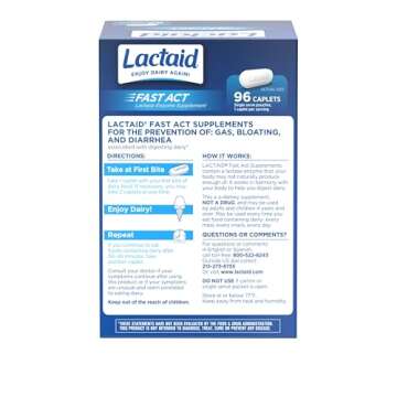 Lactaid Fast Act Caplets for Lactose Intolerance Relief