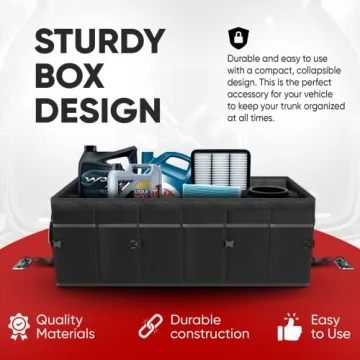 FORTEM Car Trunk Organizer with Cooler for Ultimate Car Storage