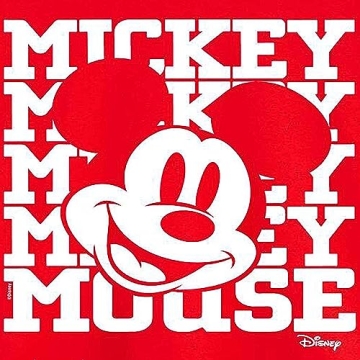 Mickey Mouse Juniors Cropped Long Sleeve T-Shirt in Red