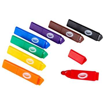 Crayola Triangle Toddler Markers (8ct), Easy Grip Washable Markers for Toddlers, Arts & Crafts Supplies, Coloring Markers for Young Kids