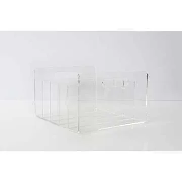 russell+hazel Acrylic Collator Sorter, Clear Acrylic, 10" x11.5" x6.5", 5 Slots, (30790)