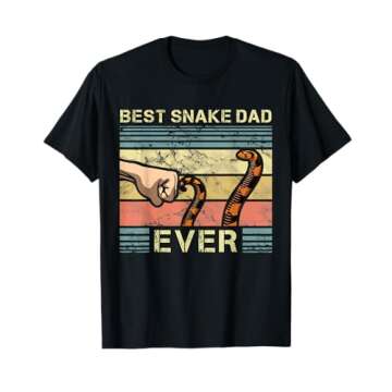 Snake Dad Funny Snake Enthusiast Reptile Pet Lover Father T-Shirt