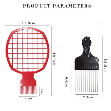 Magic Pick Hair Twist Comb Set for Natural Hair Styling