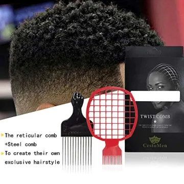 Magic Pick Hair Twist Comb Set for Natural Hair Styling