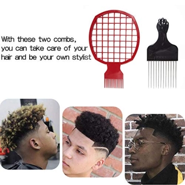 Magic Pick Hair Twist Comb Set for Natural Hair Styling