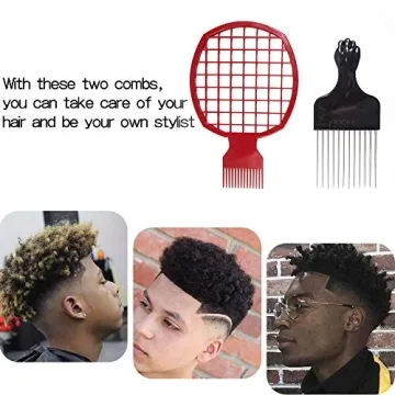 Magic Pick Hair Twist Comb Set for Natural Hair Styling