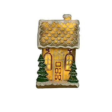 LED Lighted Gingerbread House Christmas Decoration