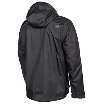 KLIM Men's Stash Waterproof Rain Packable Jacket - Size Large - Black - Asphalt
