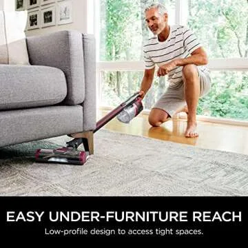 Shark Rocket Pet Pro with Self-Cleaning Brushroll, HEPA Filter Lightweight Cordless Stick Hand Vacuum, 7.5 lbs, Magenta