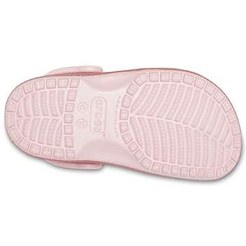 Crocs Unisex-Child Classic Glitter Clogs | Sparkly Shoes for Kids, Blossom, 1 Little Kid