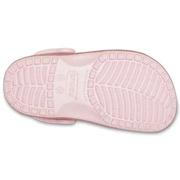 Crocs Unisex-Child Classic Glitter Clogs | Sparkly Shoes for Kids, Blossom, 1 Little Kid