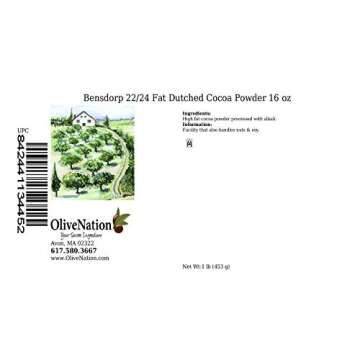 OliveNation Bensdorp Bensdorp 22/24 Fat Dutched Cocoa Powder 16 Ounce