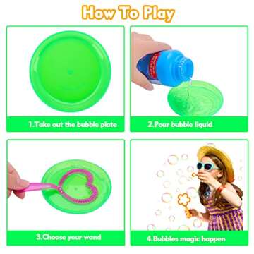 Bubble Lawn Mower Automatic Bubble Machine for Kids, Toddler Bubble Toys for 3 4 5 Year Old Boys Girls, Outdoor Push Toys for Toddlers 1-3, Christmas Holiday Birthday Gifts for Preschool Baby