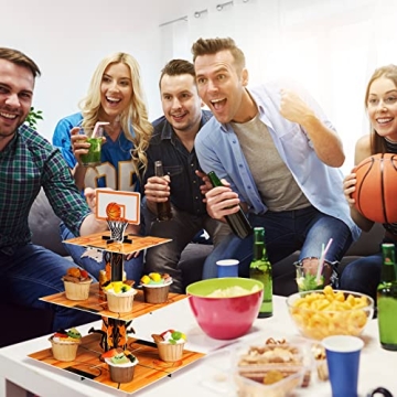 Basketball Cupcake Stand for Birthday Parties
