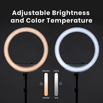 Lume Cube Cordless 18” Ring Light with Stand and Accessories