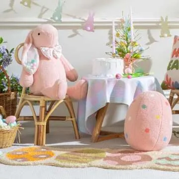 Ashler Easter Bunny Pillow - Soft, Playful & Colorful