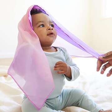 Sarah's Silks Enchanted Mini Playsilks | Creative Waldorf Toys for Open-Ended Play (Blossom)