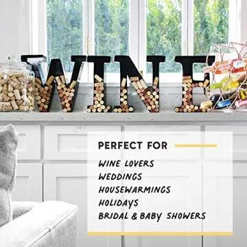 Will's Metal Monogram Wine Cork Holder - Unique Gifts