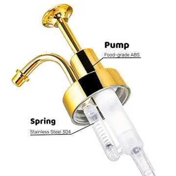 Pumtus Coffee Syrup Dispenser - Elegant 2 Pack Set