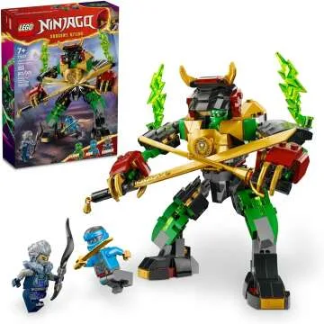 LEGO NINJAGO Lloyd’s 71817 Elemental Power Mech Battle Toy with 3 Figures