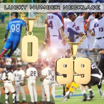 Personalized Number Necklace for Men Athletes - Sports Jewelry