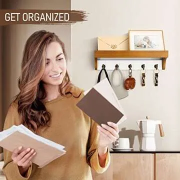 Rebee Vision Key Holder - Rustic Wall Storage and Organizer