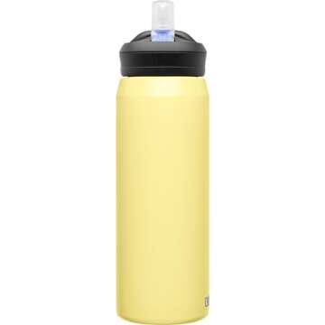 CamelBak Eddy+ Water Bottle with Straw 25oz - Insulated Stainless Steel, Warm Sun