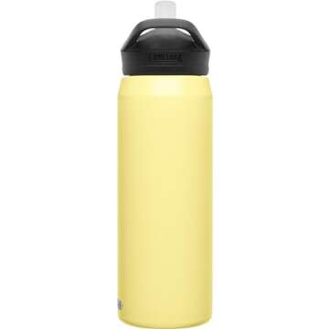 CamelBak Eddy+ Water Bottle with Straw 25oz - Insulated Stainless Steel, Warm Sun