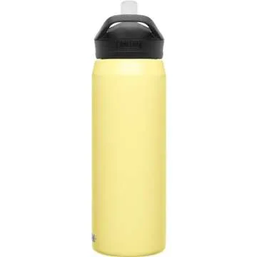 CamelBak Eddy+ Water Bottle with Straw 25oz - Insulated Stainless Steel, Warm Sun