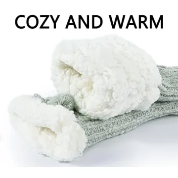 BenSorts Winter Fuzzy Slipper Socks for Women