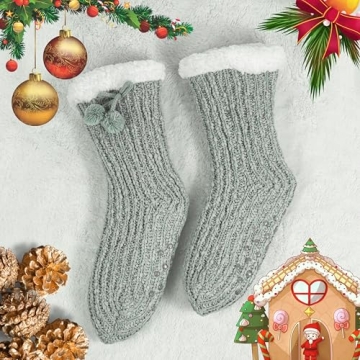 BenSorts Winter Fuzzy Slipper Socks for Women