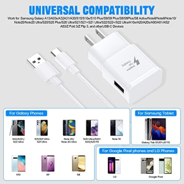 USB Type C Fast Charger Cable for Samsung Galaxy Phones