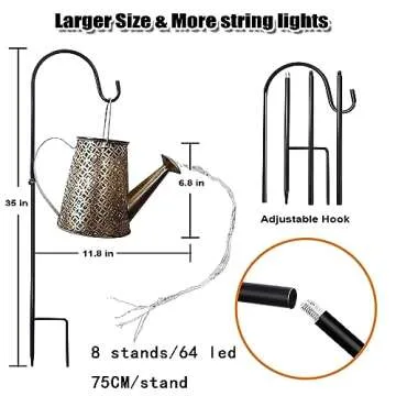 Charming Solar Watering Can Lights for Your Garden