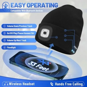 Buy Keains Bluetooth Beanie with LED Light and Speakers
