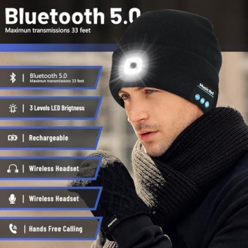 Buy Keains Bluetooth Beanie with LED Light and Speakers