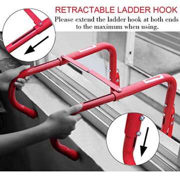 Hausse Retractable 25Ft Fire Escape Ladder for 3 Story Homes