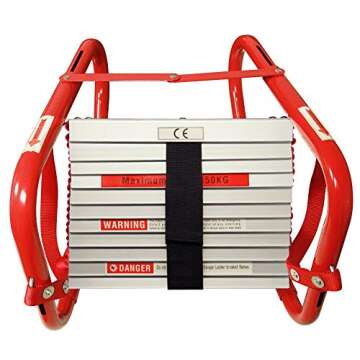 Hausse 25 Ft Retractable Fire Escape Ladder for Safety