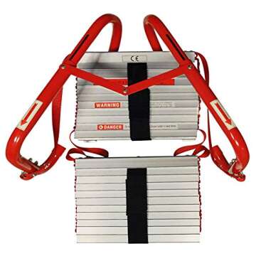 Hausse 25 Ft Retractable Fire Escape Ladder for Safety
