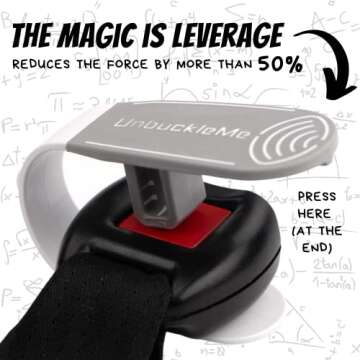 UnbuckleMe Car Seat Buckle Tool - Easy and Pain Free