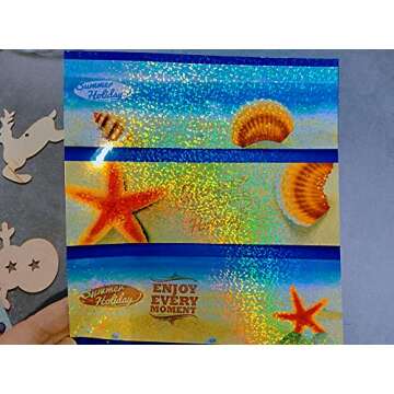 Bleidruck Holographic Sticker Paper 20 Sheets 8.5x11 Inch