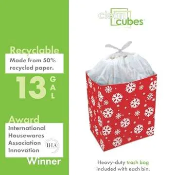 Eco-Friendly Clean Cubes Disposable Trash Cans for Events