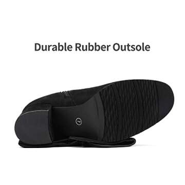 DREAM PAIRS Women's Black Knee High Stretchy Fashion Boots Size 7.5 M US Jennifer-3