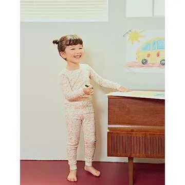moimoln Flower Soft Cotton Modal Baby Toddler Girls Snug fit Pjs Daily Long Sleepwear Bella 12-18m