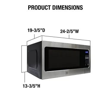 BRAMA 1200-Watt Built-In Microwave Smart Sensor Silent Mode