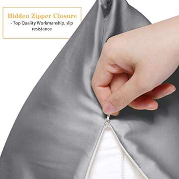 BYSURE Luxury Silky Satin Pillowcases for Hair and Skin
